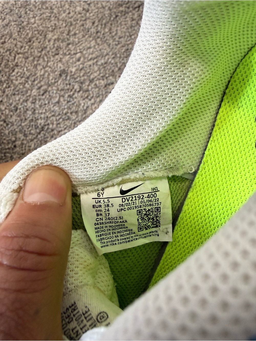 Nike Force 1 Low LV8 Next Nature PS 'Hemp - Multi' - Picture 6 of 6